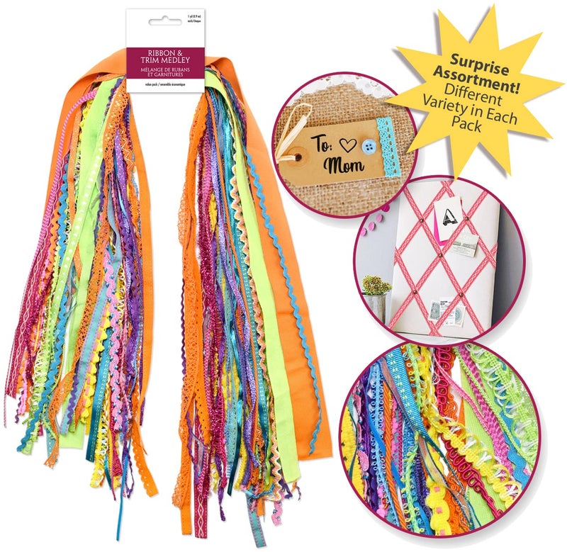 AoneFun Ribbons for Crafts -30 Yd Pack Ribbon for Hair Ribbons for Girls Spring Ribbon Craft Fabric Trim Assorted Cute Decorative Bulk Sewing Trim Wrapping Bow Making Supplies Variety Scraps Bundle - Party - Image 4